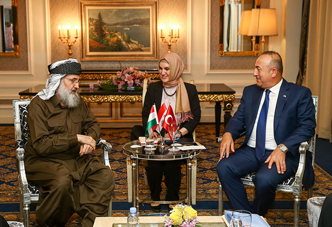 Çavuşoğlu, 'Kürdistan İslami Hareketi' Genel Sekreteriyle görüştü