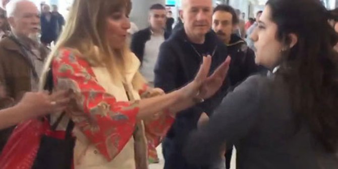 Havalimanında görevliye hakaret eden kadına ceza
