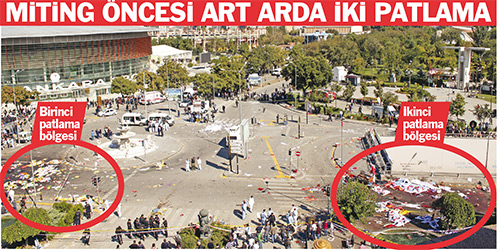Ankara&#39;da katliam: 95 ölü, 246 yaralı